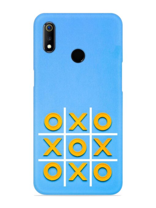 Yellow Plastic Crosses Snap Case for Realme 3I