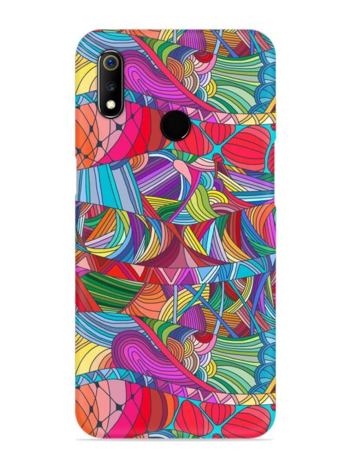 Seamless Patterns Hand Drawn Snap Case for Realme 3I Zapvi