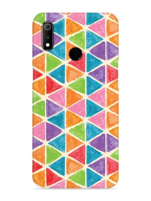 Seamless Colorful Isometric Snap Case for Realme 3I