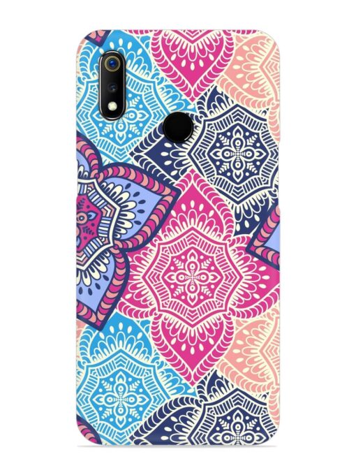 Ethnic Floral Seamless Snap Case for Realme 3I Zapvi