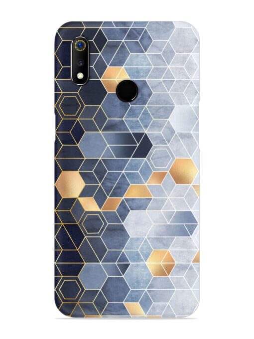 Geometric Abstraction Hexagons Snap Case for Realme 3I