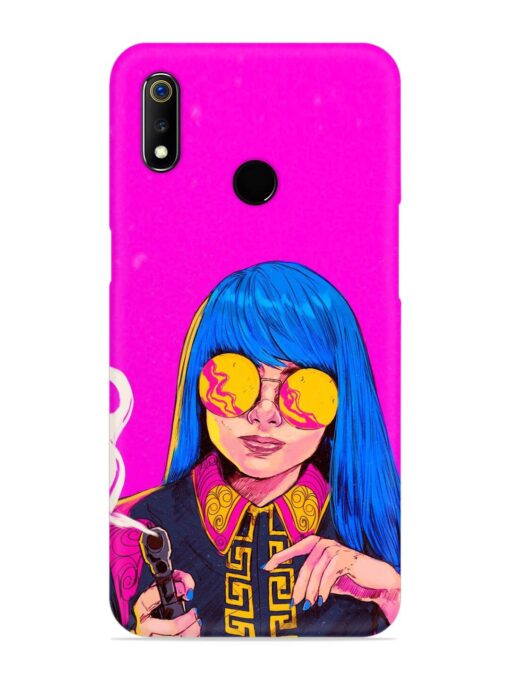 Aesthetic Anime Girl Snap Case for Realme 3I Zapvi