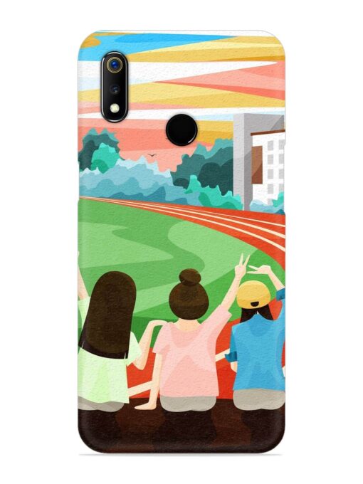 School Playground Snap Case for Realme 3I Zapvi