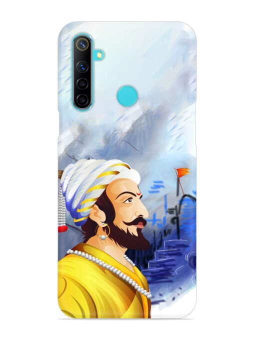 Shivaji Maharaj Color Paint Art Snap Case for Realme 5