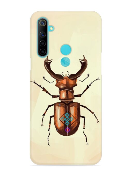 Stag Beetle Vector Snap Case for Realme 5 Zapvi