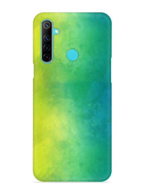 Yellow Green Gradient Snap Case for Realme 5 Zapvi