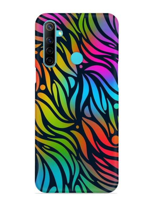 Abstract Leaf Design Snap Case for Realme 5