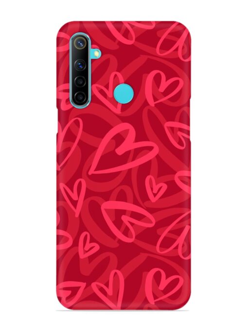 Seamless Romantic Pattern Snap Case for Realme 5 Zapvi