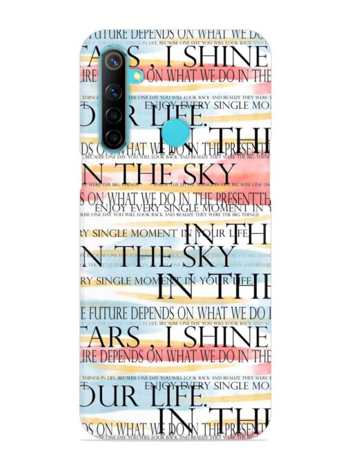 Seamless Slogans Pattern Snap Case for Realme 5 Zapvi