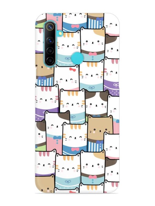 Cute Adorable Cat Snap Case for Realme 5 Zapvi