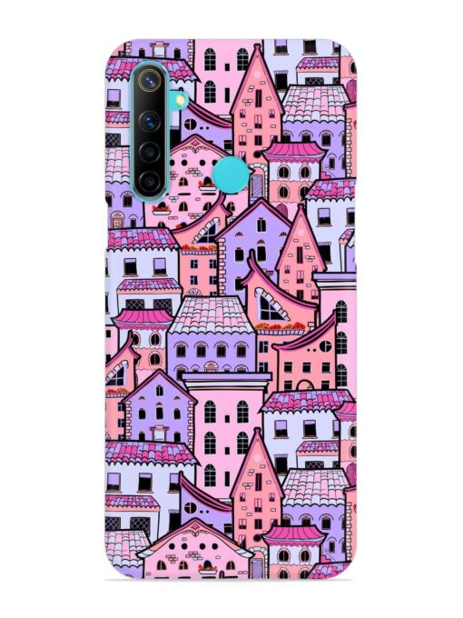 Seamless Pattern Houses Snap Case for Realme 5