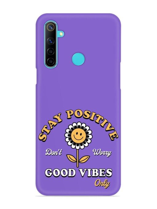 Retro Positive Flower Snap Case for Realme 5 Zapvi