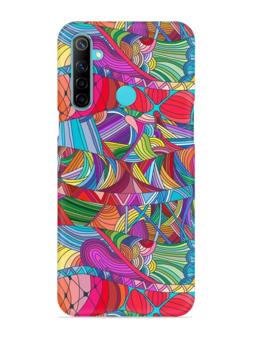 Seamless Patterns Hand Drawn Snap Case for Realme 5 Zapvi