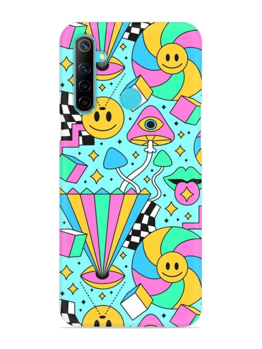 Trippy Rainbow 60S Snap Case for Realme 5 Zapvi