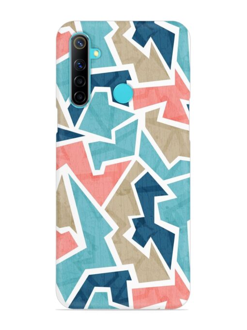 Vintage Geometric Triangle Snap Case for Realme 5 Zapvi