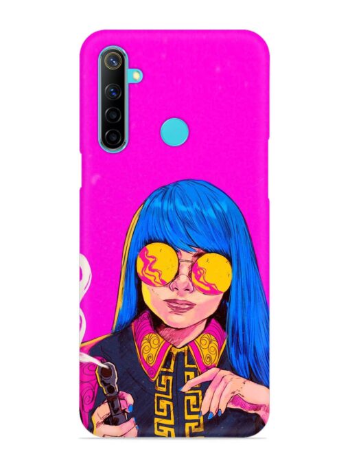 Aesthetic Anime Girl Snap Case for Realme 5