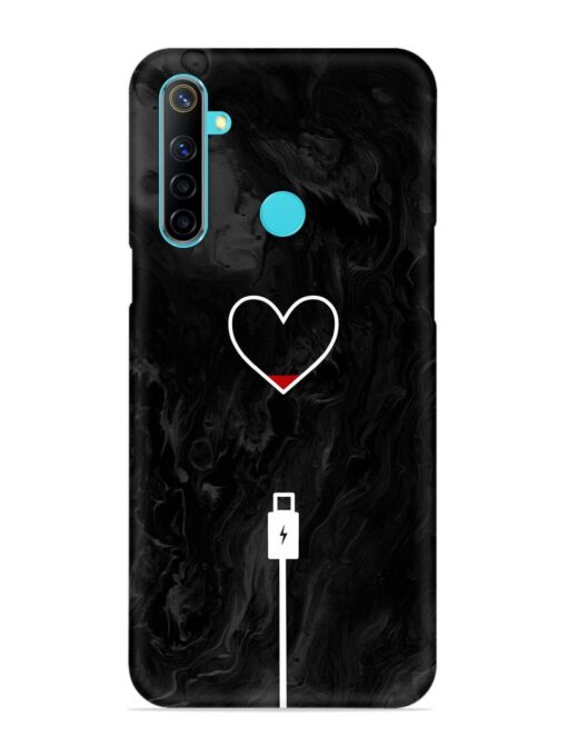 Heart Charging Vector Snap Case for Realme 5 Zapvi