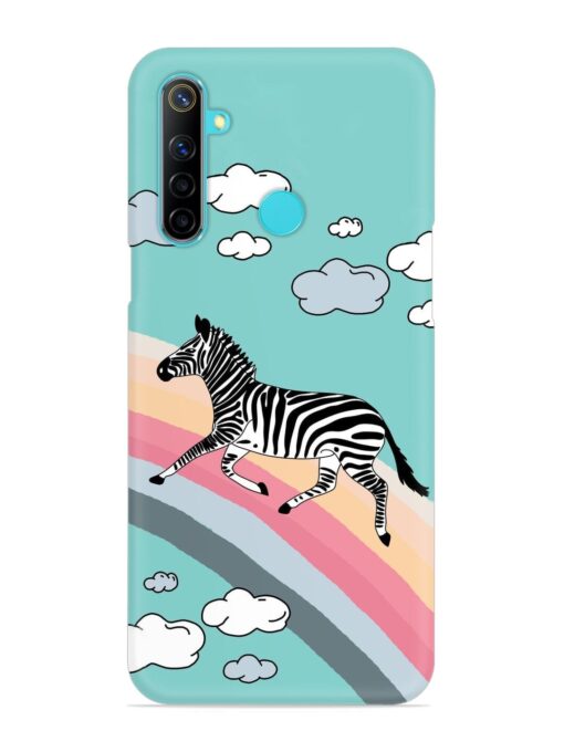 Running Zebra Snap Case for Realme 5 Zapvi