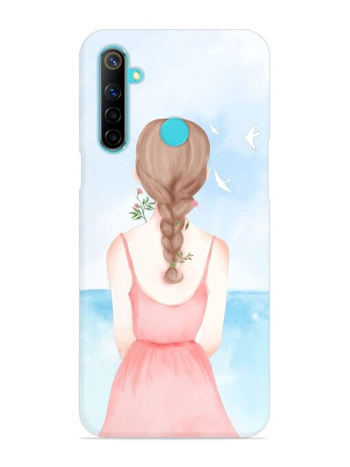 Watercolor Girl Vector Snap Case for Realme 5