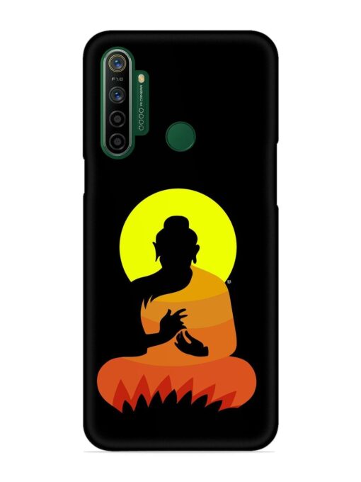 Buddha Art Black Snap Case for Realme 5I Zapvi