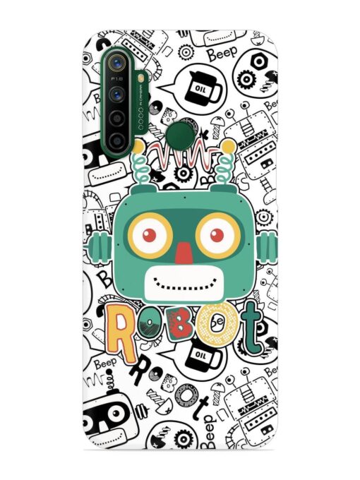 Robot Modern Seamless Pattern Snap Case for Realme 5I