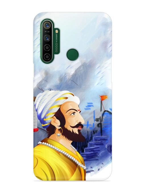 Shivaji Maharaj Color Paint Art Snap Case for Realme 5I Zapvi