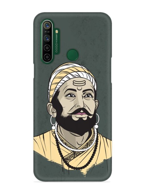 Shivaji Maharaj Vector Art Snap Case for Realme 5I Zapvi