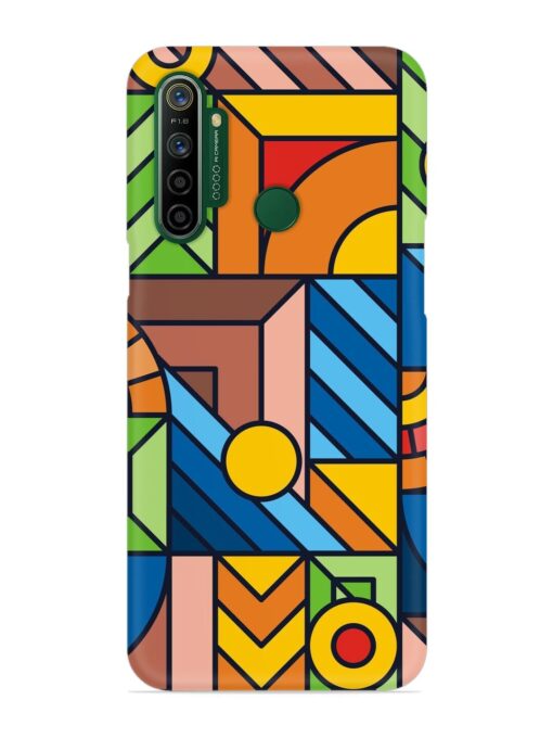 Colorful Geometric Snap Case for Realme 5I