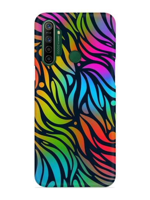 Abstract Leaf Design Snap Case for Realme 5I