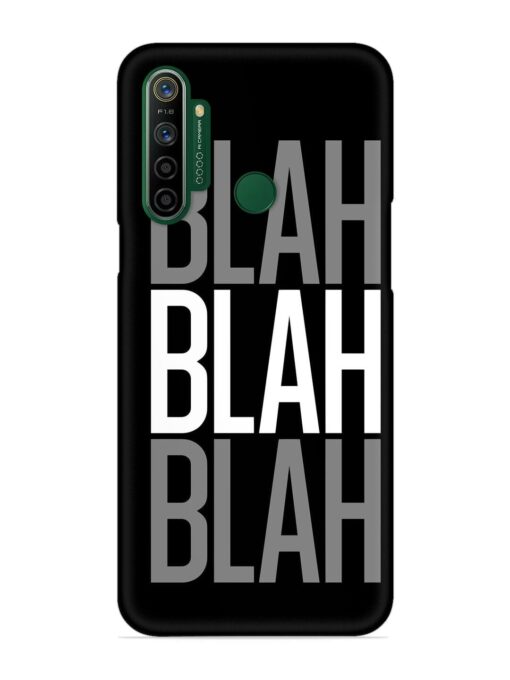 Blah Blah Blah Wallpaper Snap Case for Realme 5I