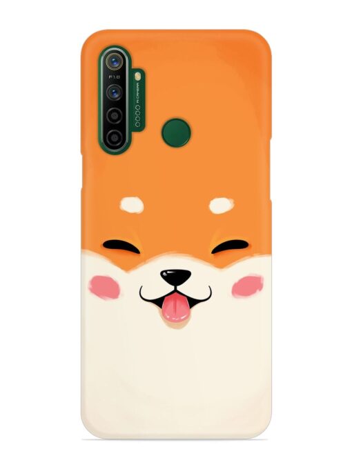 Happy Cat Art Snap Case for Realme 5I Zapvi