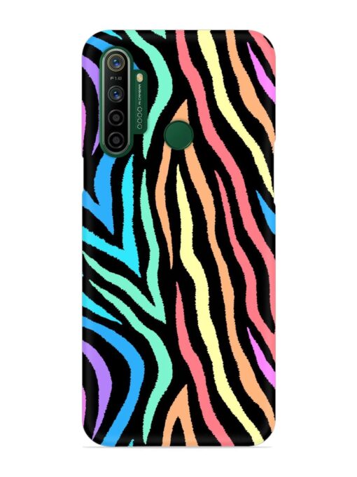 Colorful Abstract Zebra Snap Case for Realme 5I Zapvi