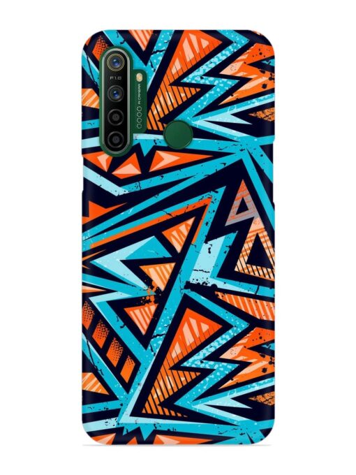 Abstract Seamless Grunge Snap Case for Realme 5I