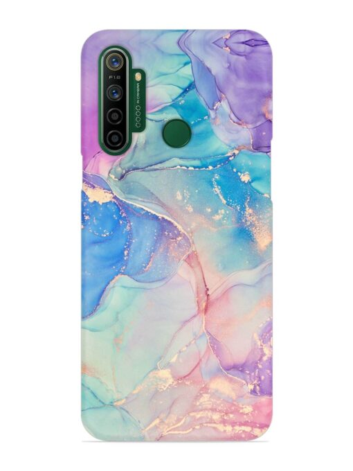 Alcohol Ink Colors Snap Case for Realme 5I Zapvi