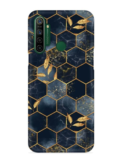 Marble Hexagon Seamless Snap Case for Realme 5I Zapvi