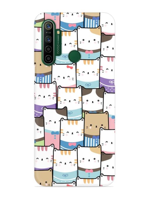 Cute Adorable Cat Snap Case for Realme 5I Zapvi