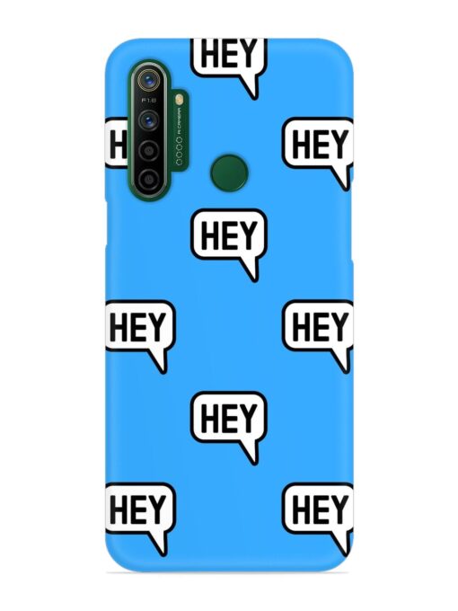 Hey Text Message Snap Case for Realme 5I Zapvi