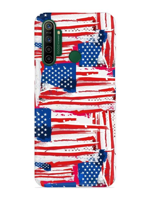 Usa Flag Seamless Snap Case for Realme 5I Zapvi