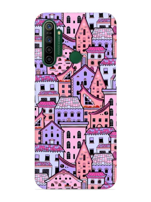 Seamless Pattern Houses Snap Case for Realme 5I Zapvi