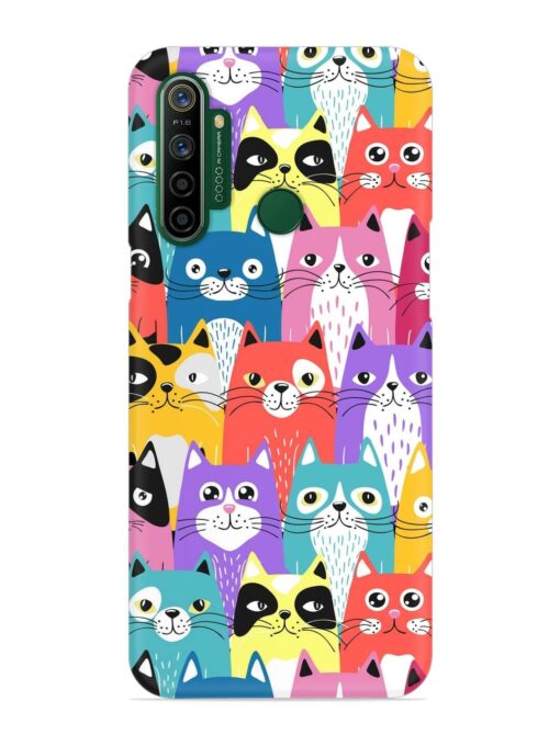 Funny Cartoon Cats Snap Case for Realme 5I