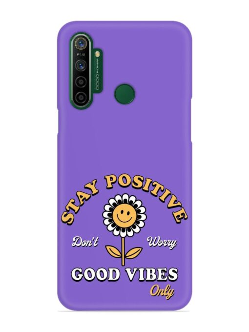 Retro Positive Flower Snap Case for Realme 5I Zapvi