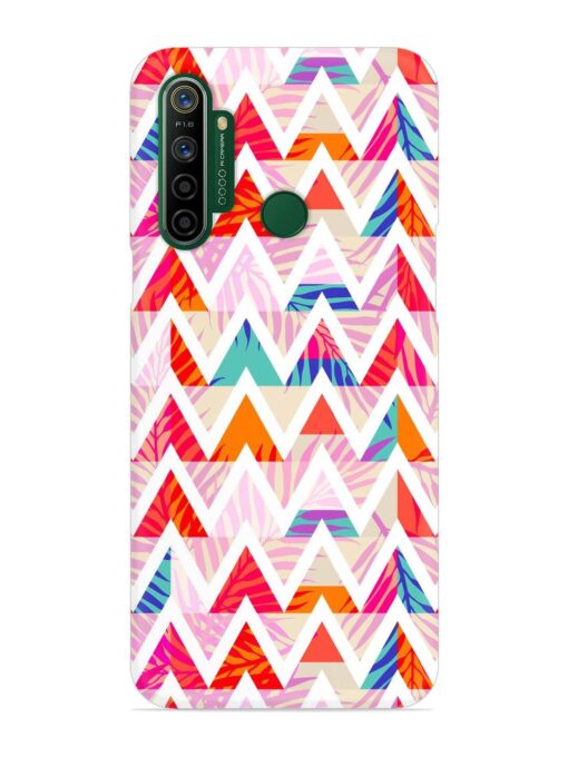 Abstract Triangle Background Snap Case for Realme 5I Zapvi