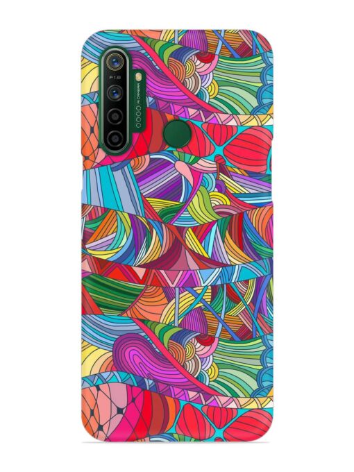 Seamless Patterns Hand Drawn Snap Case for Realme 5I