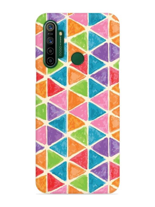 Seamless Colorful Isometric Snap Case for Realme 5I