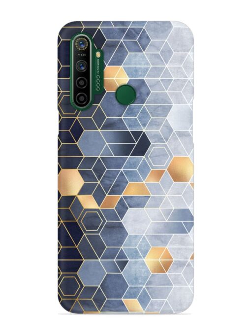 Geometric Abstraction Hexagons Snap Case for Realme 5I Zapvi