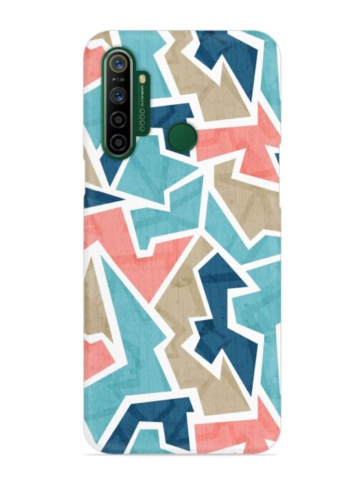 Vintage Geometric Triangle Snap Case for Realme 5I Zapvi