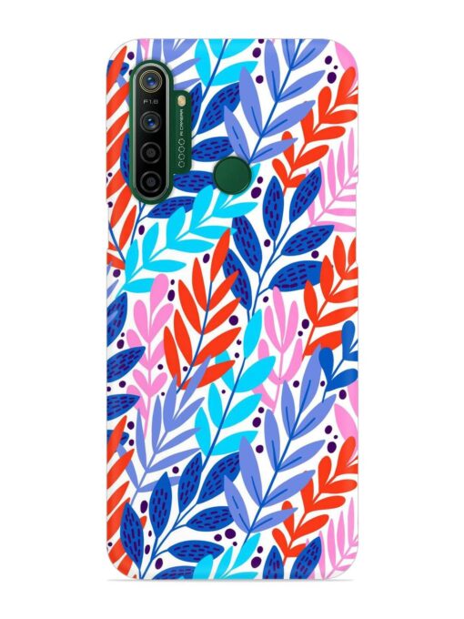 Bright Floral Tropical Snap Case for Realme 5I Zapvi