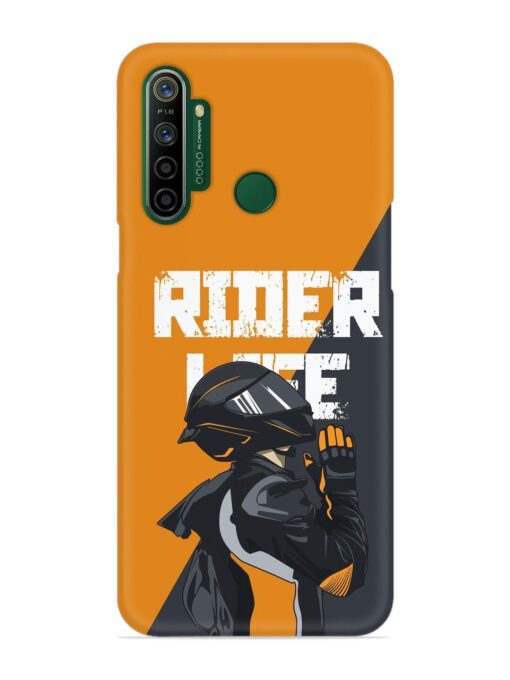 Rider Life Snap Case for Realme 5I Zapvi