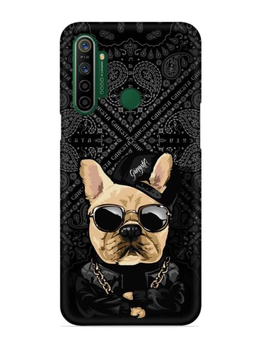 Gangsta Cool Sunglasses Dog Snap Case for Realme 5I Zapvi