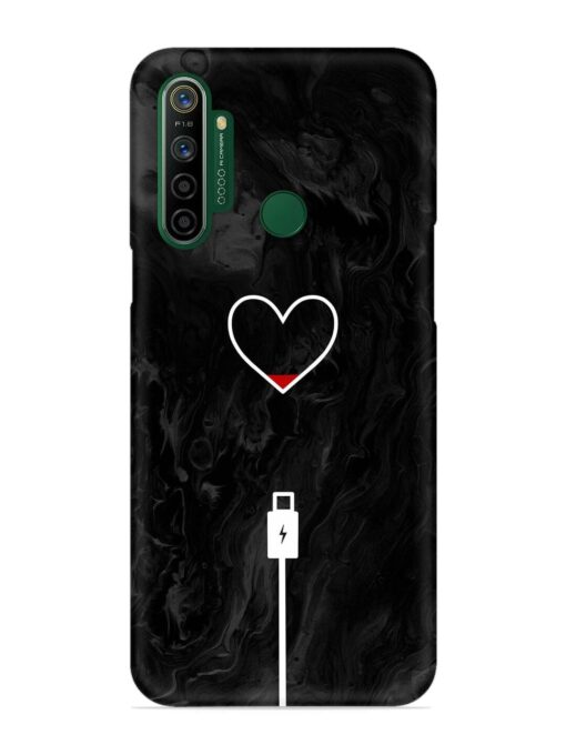 Heart Charging Vector Snap Case for Realme 5I Zapvi